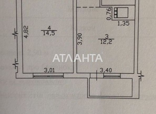 1-комнатная квартира по адресу Люстдорфская дор. (площадь 41,4 м2) - Atlanta.ua - фото 4