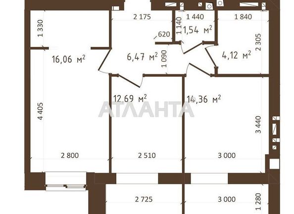 2-rooms apartment apartment by the address st. Sakharova (area 56,9 m2) - Atlanta.ua - photo 4