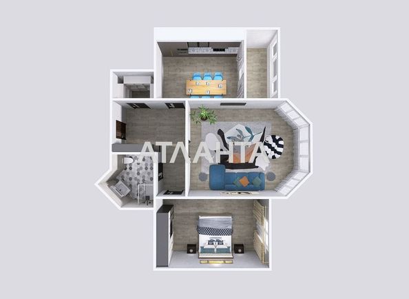 2-rooms apartment apartment by the address st. Parusnaya Geroev Stalingrada (area 77 m²) - Atlanta.ua - photo 11
