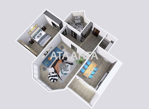 2-rooms apartment apartment by the address st. Parusnaya Geroev Stalingrada (area 77 m²) - Atlanta.ua - photo 12