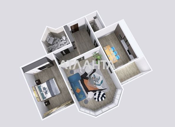 2-rooms apartment apartment by the address st. Parusnaya Geroev Stalingrada (area 77 m²) - Atlanta.ua - photo 13