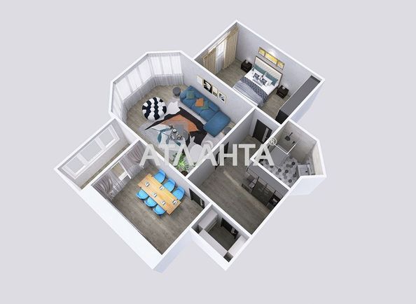 2-rooms apartment apartment by the address st. Parusnaya Geroev Stalingrada (area 77 m²) - Atlanta.ua - photo 14
