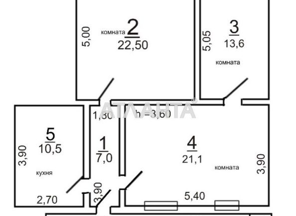 3-rooms apartment apartment by the address st. Kuznechnaya Chelyuskintsev (area 99,0 m2) - Atlanta.ua - photo 7