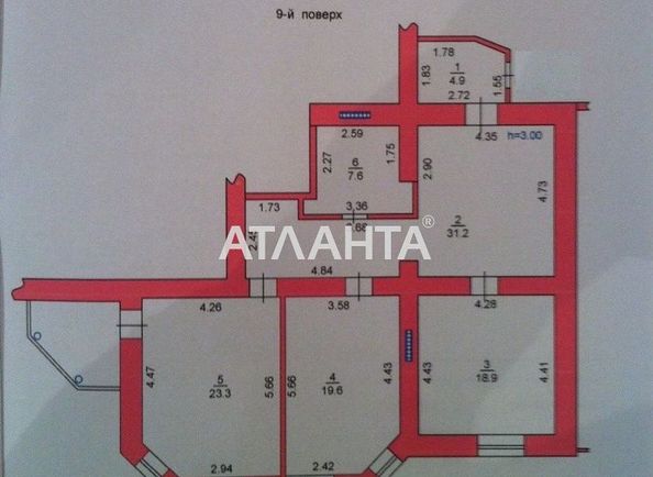 2-rooms apartment apartment by the address st. Khantadze per (area 112,8 m2) - Atlanta.ua - photo 4