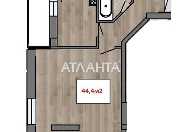 1-комнатная квартира по адресу ул. Балковская (площадь 44,4 м2) - Atlanta.ua - фото 7