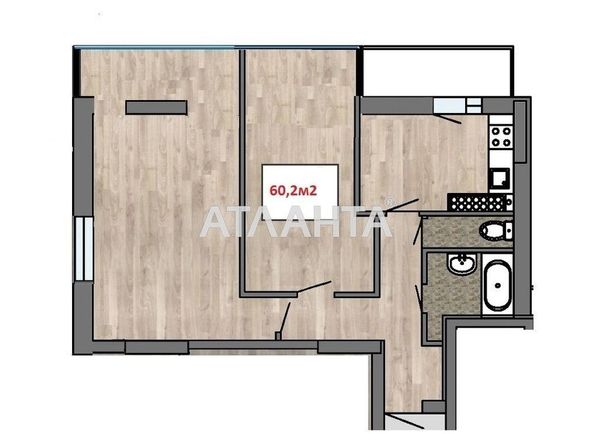 2-rooms apartment apartment by the address st. Balkovskaya Frunze (area 60,2 m2) - Atlanta.ua - photo 2