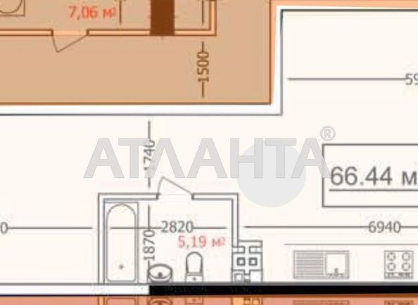 1-room apartment apartment by the address st. Genuezskaya (area 66,5 m2) - Atlanta.ua - photo 4
