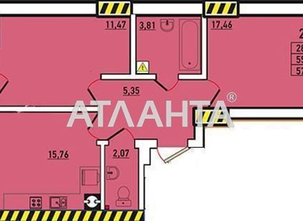2-rooms apartment apartment by the address st. Raduzhnyy m n (area 60,0 m2) - Atlanta.ua - photo 10