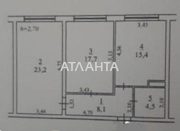 2-rooms apartment apartment by the address st. Marselskaya (area 69,0 m2) - Atlanta.ua - photo 6