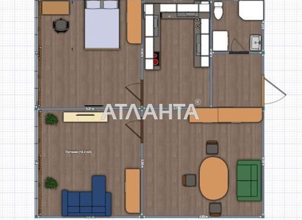 2-комнатная квартира по адресу ул. Генуэзская (площадь 70 м²) - Atlanta.ua - фото 13