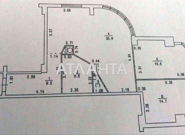 3-rooms apartment apartment by the address st. Raduzhnyy m n (area 82 m²) - Atlanta.ua - photo 3