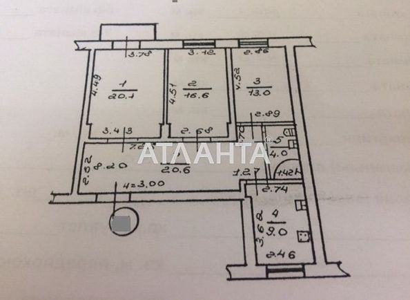 3-rooms apartment apartment by the address st. Shevchenko pr (area 84,3 m2) - Atlanta.ua - photo 4