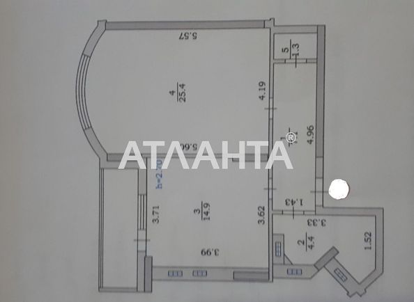 1-room apartment apartment by the address st. Parusnaya Geroev Stalingrada (area 56,8 m2) - Atlanta.ua - photo 8