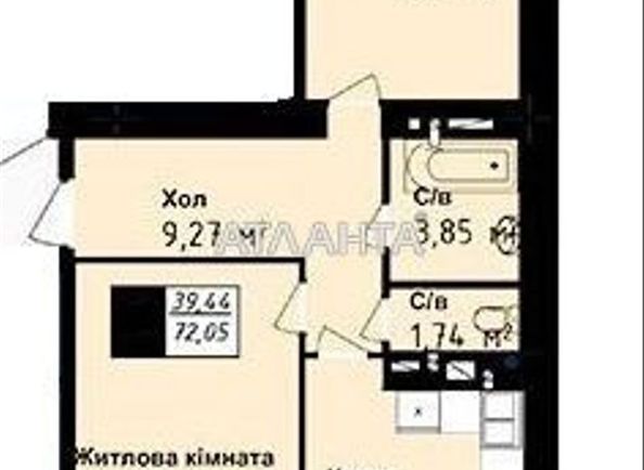 2-rooms apartment apartment by the address st. Sakharova (area 72,6 m²) - Atlanta.ua - photo 4