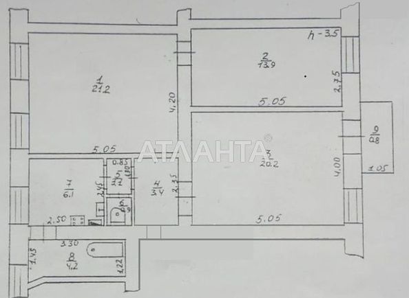 3-rooms apartment apartment by the address st. Utesova (area 71 m²) - Atlanta.ua - photo 3