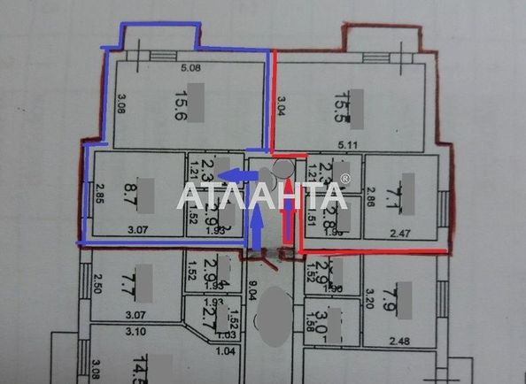 1-room apartment apartment by the address st. Magistralnaya (area 29,0 m2) - Atlanta.ua