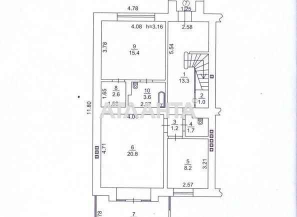 4+-rooms apartment apartment by the address st. Aleksandriyskiy per (area 216,7 m2) - Atlanta.ua - photo 19
