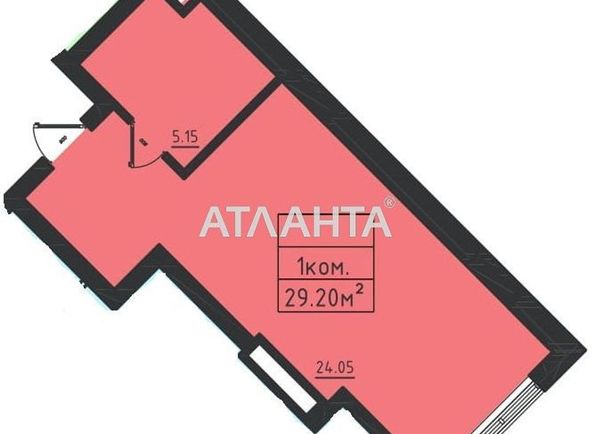 1-комнатная квартира по адресу ул. Дача ковалевского (площадь 29,2 м²) - Atlanta.ua - фото 6