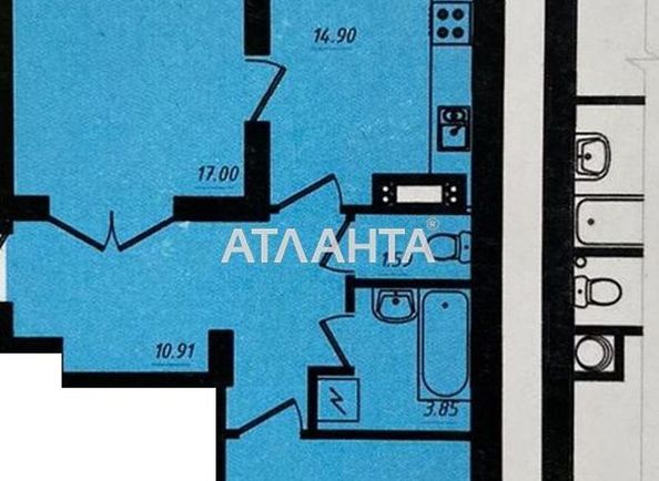 2-rooms apartment apartment by the address st. Stroiteley (area 70,2 m2) - Atlanta.ua - photo 2