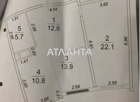 2-комнатная квартира по адресу ул. Генуэзская (площадь 64,0 м2) - Atlanta.ua - фото 18