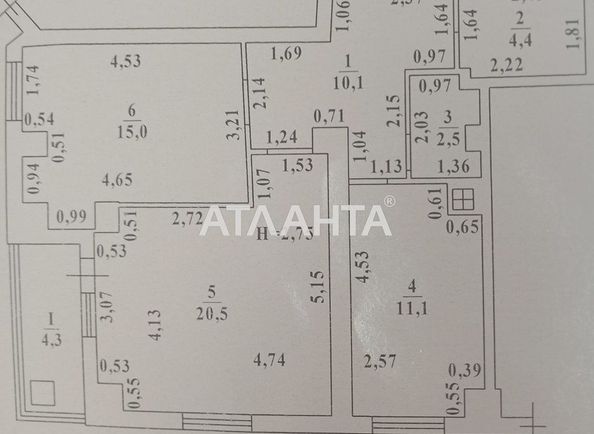 2-rooms apartment apartment by the address st. Granitnaya (area 68 m²) - Atlanta.ua - photo 2
