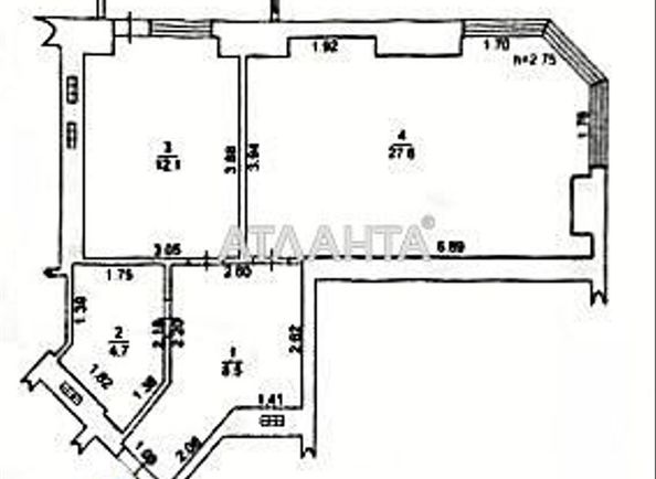 1-кімнатна квартира за адресою вул. Парусна (площа 56,7 м²) - Atlanta.ua - фото 4