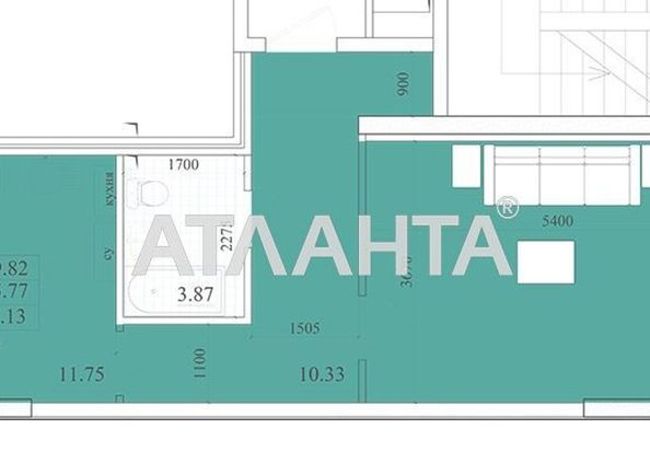 1-room apartment apartment by the address st. Nebesnoy Sotni pr Zhukova marsh pr Leninskoy iskry pr (area 55,1 m2) - Atlanta.ua