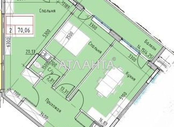 1-room apartment apartment by the address st. Mayachnyy per (area 77,9 m2) - Atlanta.ua - photo 5