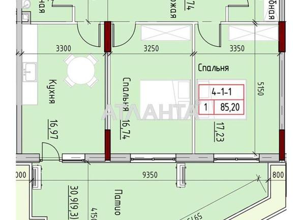 1-комнатная квартира по адресу Маячный пер. (площадь 85,1 м²) - Atlanta.ua