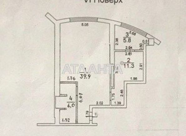 1-room apartment apartment by the address st. Shevchenko pr (area 63,0 m2) - Atlanta.ua - photo 4