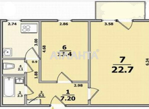 2-кімнатна квартира за адресою вул. Комітетська (площа 54 м²) - Atlanta.ua - фото 5