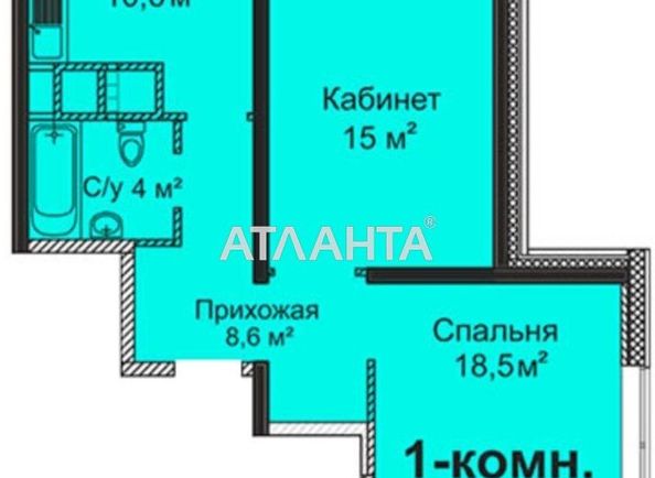 2-rooms apartment apartment by the address st. Varnenskaya (area 58,0 m2) - Atlanta.ua