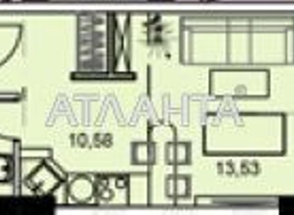 1-кімнатна квартира за адресою вул. Гагарінське плато (площа 30,3 м2) - Atlanta.ua - фото 4