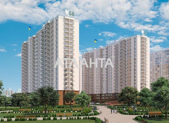 2-rooms apartment apartment by the address st. Zhemchuzhnaya (area 60,7 m2) - Atlanta.ua