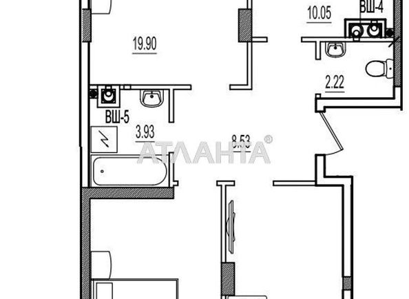 3-rooms apartment apartment by the address st. Stroitelnaya (area 79,0 m2) - Atlanta.ua - photo 6