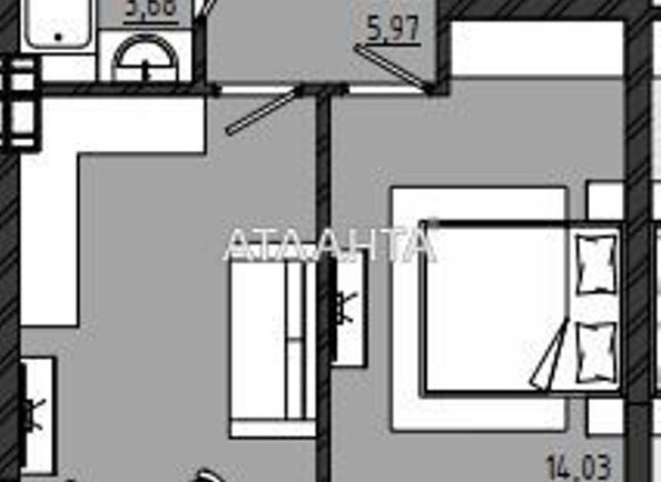1-room apartment apartment by the address st. Chekhova (area 40,4 m2) - Atlanta.ua