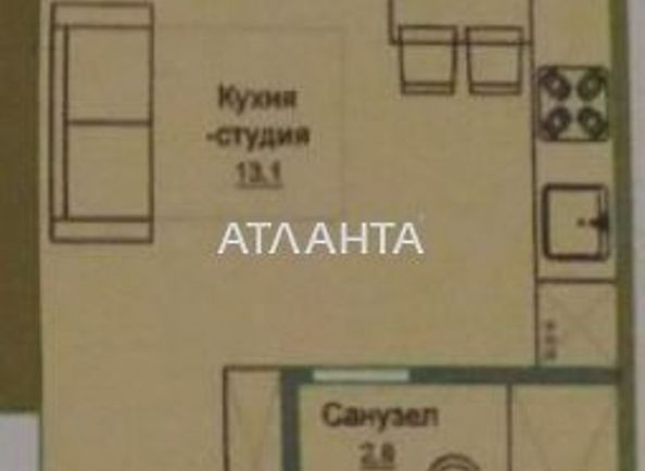 1-room apartment apartment by the address st. Stroitelnyy per (area 22,8 m2) - Atlanta.ua - photo 3