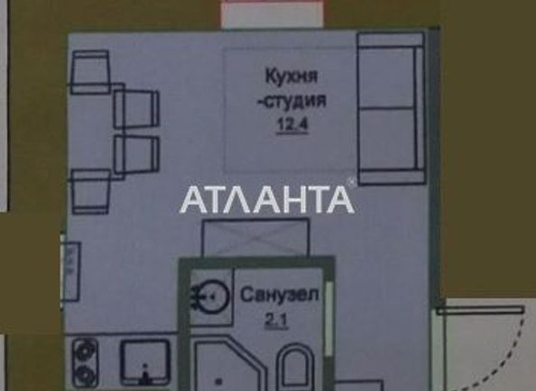 1-room apartment apartment by the address st. Stroitelnyy per (area 22,8 m2) - Atlanta.ua - photo 3