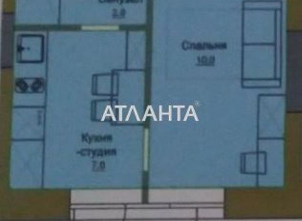 1-комнатная квартира по адресу Строительный пер. (площадь 24,1 м2) - Atlanta.ua - фото 3