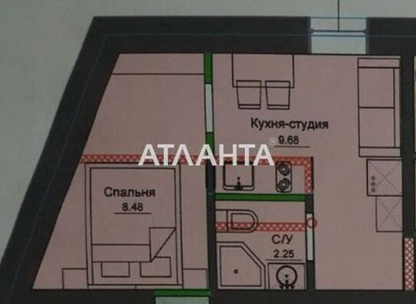 1-room apartment apartment by the address st. Stroitelnyy per (area 27,8 m2) - Atlanta.ua - photo 3