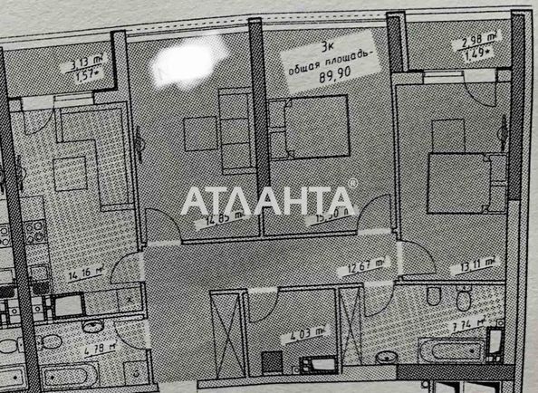 3-комнатная квартира по адресу Курортный пер. (площадь 89,9 м2) - Atlanta.ua - фото 2