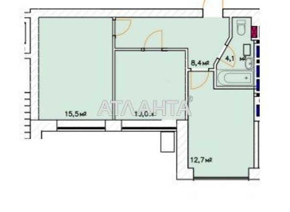 2-rooms apartment apartment by the address st. Malinovskogo marsh (area 54,0 m2) - Atlanta.ua - photo 16