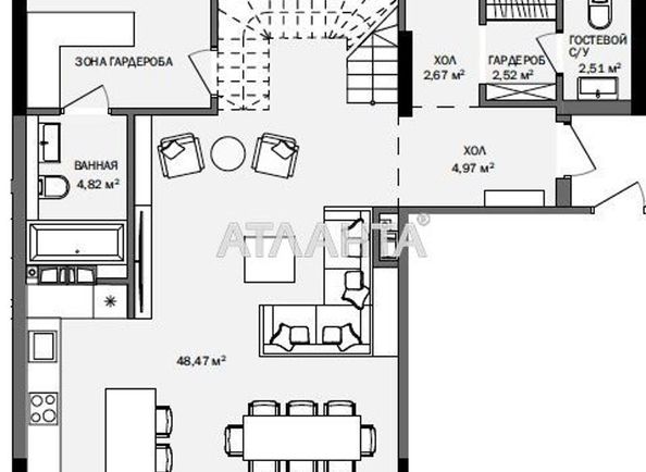 4+-rooms apartment apartment by the address st. Frantsuzskiy bul Proletarskiy bul (area 192,8 m2) - Atlanta.ua - photo 3