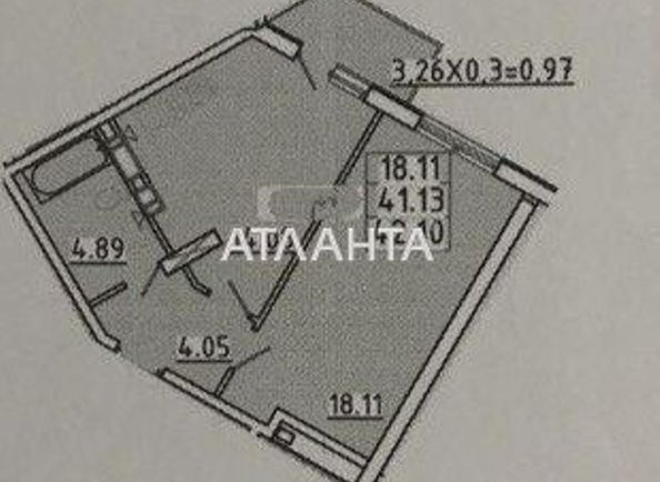1-room apartment apartment by the address st. Lyustdorfskaya dor Chernomorskaya dor (area 42,1 m2) - Atlanta.ua - photo 8