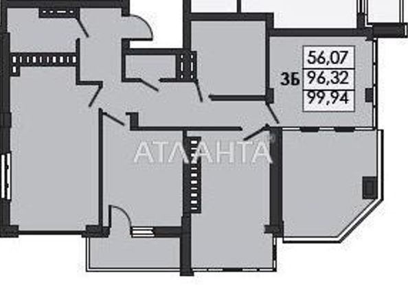 3-rooms apartment apartment by the address st. Nikolaevskaya (area 103,5 m2) - Atlanta.ua - photo 3