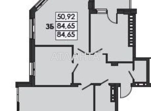 3-комнатная квартира по адресу ул. Николаевская (площадь 90,8 м2) - Atlanta.ua - фото 3