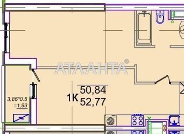 1-room apartment apartment by the address st. Genuezskaya (area 53,0 m2) - Atlanta.ua - photo 7