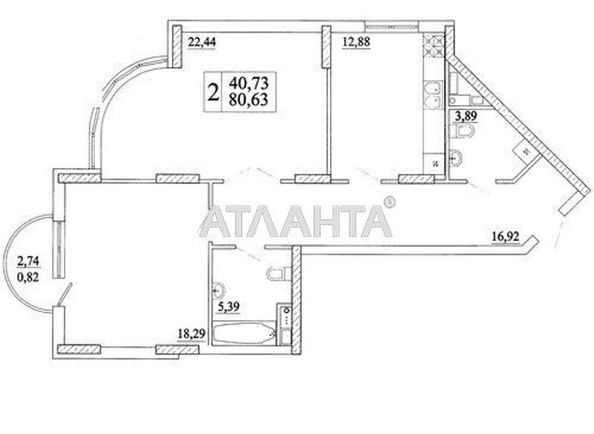 2-rooms apartment apartment by the address st. Vasiliya Simonenko (area 85,0 m2) - Atlanta.ua - photo 13