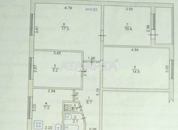 Багатокімнатна квартира за адресою вул. Олександрійська (площа 70 м²) - Atlanta.ua - фото 4