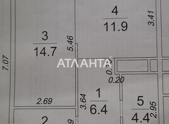 1-room apartment apartment by the address st. Zhemchuzhnaya (area 42,0 m2) - Atlanta.ua - photo 12